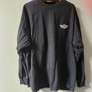 Vintage Harley Davidson Black Shirt Size XL 100 Years 2003 Print Motorcycle Y2K‎